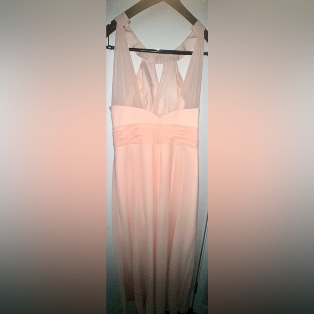 Elegant Peach Evening Gown - bridesmaids dress - Picture 5 of 8